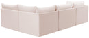 Jacob Pink Velvet Modular Sectional - NY Furniture Direct (NY)