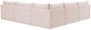 Jacob Pink Velvet Modular Sectional - NY Furniture Direct (NY)