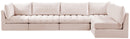 Jacob Pink Velvet Modular Sectional - NY Furniture Direct (NY)