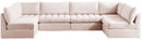 Jacob Pink Velvet Modular Sectional - NY Furniture Direct (NY)