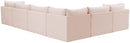 Jacob Pink Velvet Modular Sectional - NY Furniture Direct (NY)