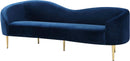 Ritz Navy Velvet Sofa - NY Furniture Direct (NY)