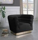 Bellini Black Velvet Chair - NY Furniture Direct (NY)