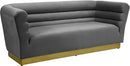 Bellini Grey Velvet Sofa - NY Furniture Direct (NY)