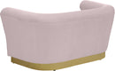 Bellini Pink Velvet Loveseat - NY Furniture Direct (NY)