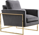 Mila Grey Velvet Chair - NY Furniture Direct (NY)