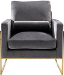 Mila Grey Velvet Chair - NY Furniture Direct (NY)
