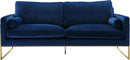 Mila Navy Velvet Sofa - NY Furniture Direct (NY)