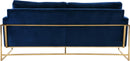 Mila Navy Velvet Sofa - NY Furniture Direct (NY)