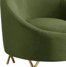 Serpentine Olive Velvet Chair - NY Furniture Direct (NY)