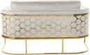 Casa Cream Velvet Loveseat - NY Furniture Direct (NY)