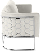 Casa Cream Velvet Sofa - NY Furniture Direct (NY)