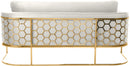 Casa Cream Velvet Sofa - NY Furniture Direct (NY)