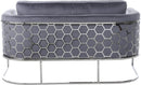 Casa Grey Velvet Loveseat - NY Furniture Direct (NY)