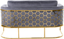 Casa Grey Velvet Loveseat - NY Furniture Direct (NY)