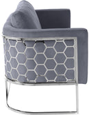 Casa Grey Velvet Sofa - NY Furniture Direct (NY)