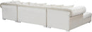 Presley Cream Velvet 3pc. Sectional - NY Furniture Direct (NY)