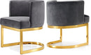 Gianna Grey Velvet Dining Chair - NY Furniture Direct (NY)