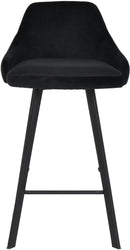 Viviene Black Velvet Stool - NY Furniture Direct (NY)