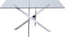 Xander Chrome Dining Table - NY Furniture Direct (NY)