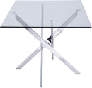 Xander Chrome Dining Table - NY Furniture Direct (NY)