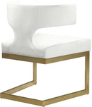 Alexandra Cream Velvet Dining Chair - NY Furniture Direct (NY)