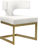 Alexandra Cream Velvet Dining Chair - NY Furniture Direct (NY)