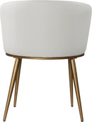 Skylar White Faux Leather Dining Chair - NY Furniture Direct (NY)