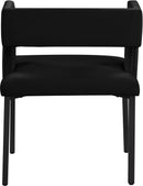 Caleb Black Velvet Dining Chair - NY Furniture Direct (NY)