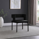 Caleb Black Velvet Dining Chair - NY Furniture Direct (NY)