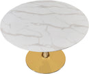 Tulip Gold Dining Table (3 Boxes) - NY Furniture Direct (NY)