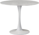 Tulip White Dining Table (3 Boxes) - NY Furniture Direct (NY)