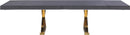 Excel Grey Oak Veneer Lacquer Extendable Dining Table (3 Boxes) - NY Furniture Direct (NY)