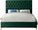 Cruz Green Velvet Full Bed - NY Furniture Direct (NY)