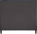 Harlie Navy Velvet King Bed