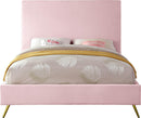 Jasmine Pink Velvet Queen Bed - NY Furniture Direct (NY)