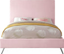 Jasmine Pink Velvet Queen Bed - NY Furniture Direct (NY)