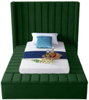 Kiki Green Velvet Twin Bed (3 Boxes) - NY Furniture Direct (NY)