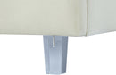 Rainbow Cream Velvet Twin Bed