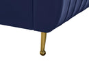 Zara Navy Velvet Queen Bed (3 Boxes) - NY Furniture Direct (NY)