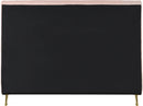 Zara Pink Velvet Queen Bed (3 Boxes) - NY Furniture Direct (NY)