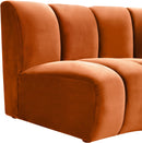 Infinity Cognac Velvet 4pc. Modular Sectional - NY Furniture Direct (NY)