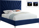 Eclipse Navy Velvet King Bed - NY Furniture Direct (NY)