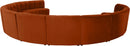 Limitless Cognac Velvet 11pc. Modular Sectional