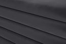 Lorenzo Grey Velvet Ottoman