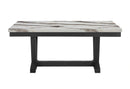 D1319 Blk/Wht Dining Table, 4 D1319 Lt Grey DC & D1319 Lt Grey Bn