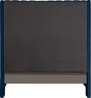Fritz Navy Velvet Full Bed