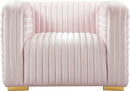 Ravish Pink Velvet Chair