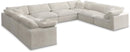 Cozy Cream Velvet Cloud Modular Sectional