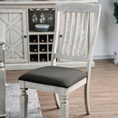 Georgia Antique White/Gray Side Chair (2/CTN)